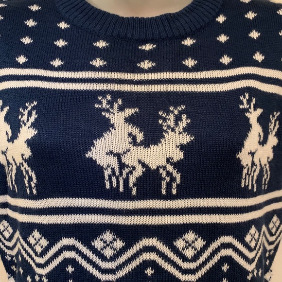 🎁 Tipsy Elves Naughty Christmas Sweater Dress 🦌 - Picture 2 of 9